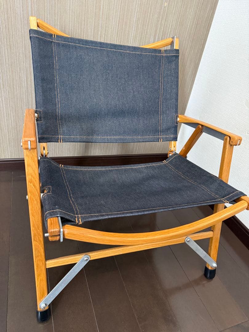 カーミットチェア① 2脚セット　生地張替え済　美品