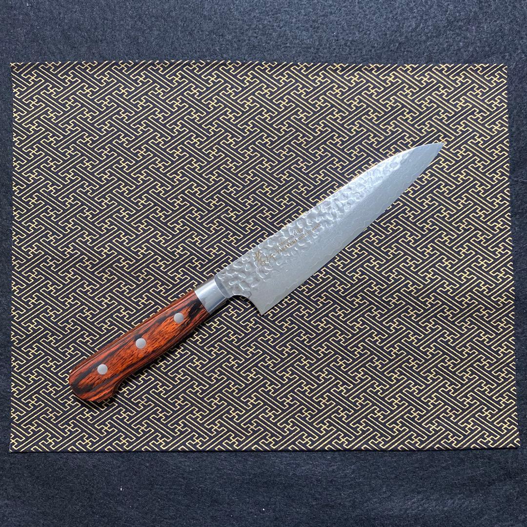 堺 孝行 33層 槌目ダマスカスVG10牛刀 180mm