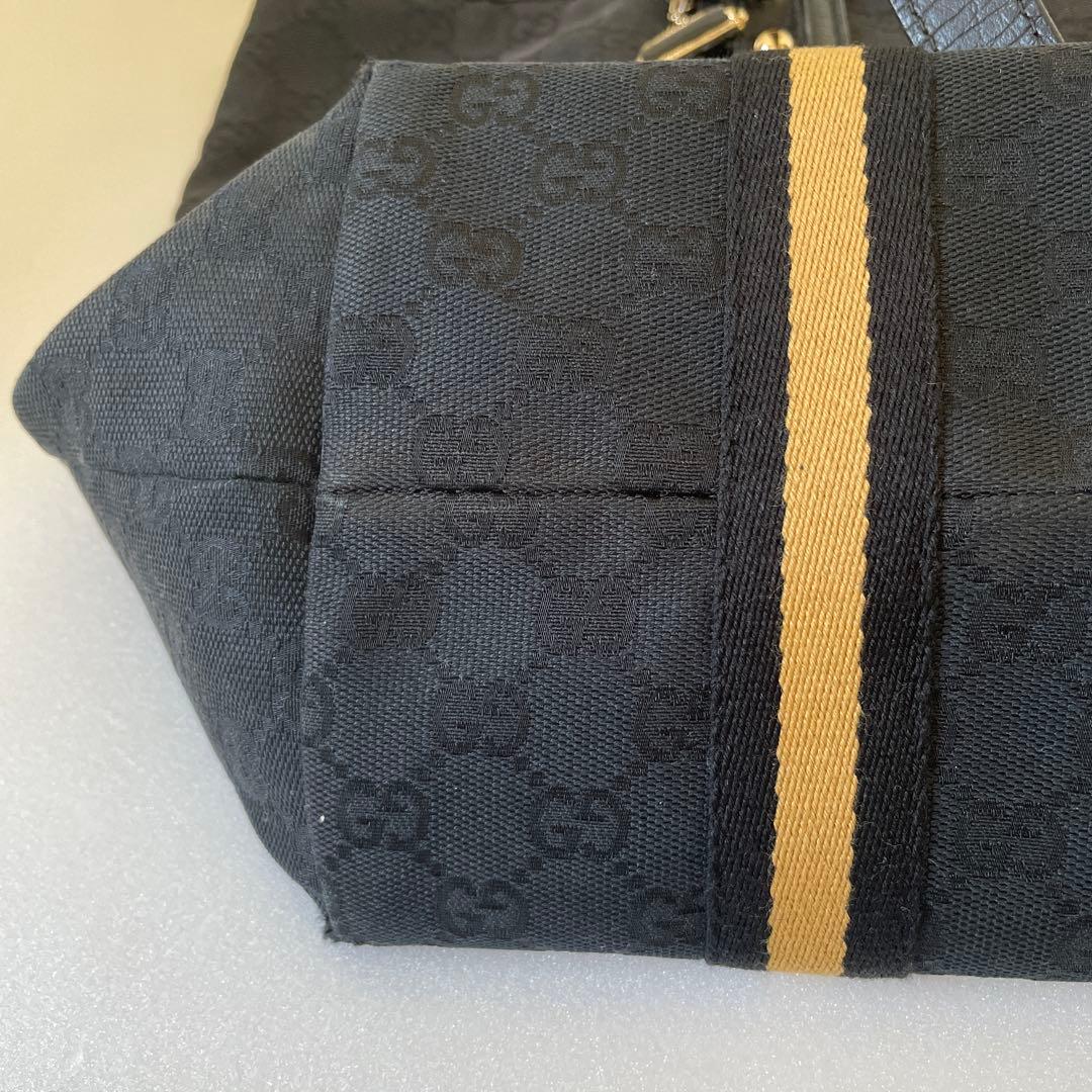 Gucci トートバッグ 黒 キャンバス
