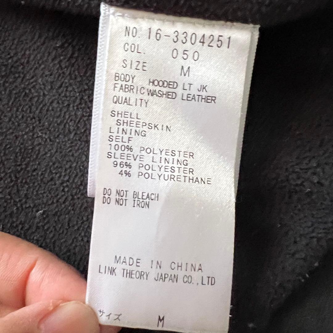 Helmand 高級フード付きブラックレザージャケットラムレザーアシメントリー