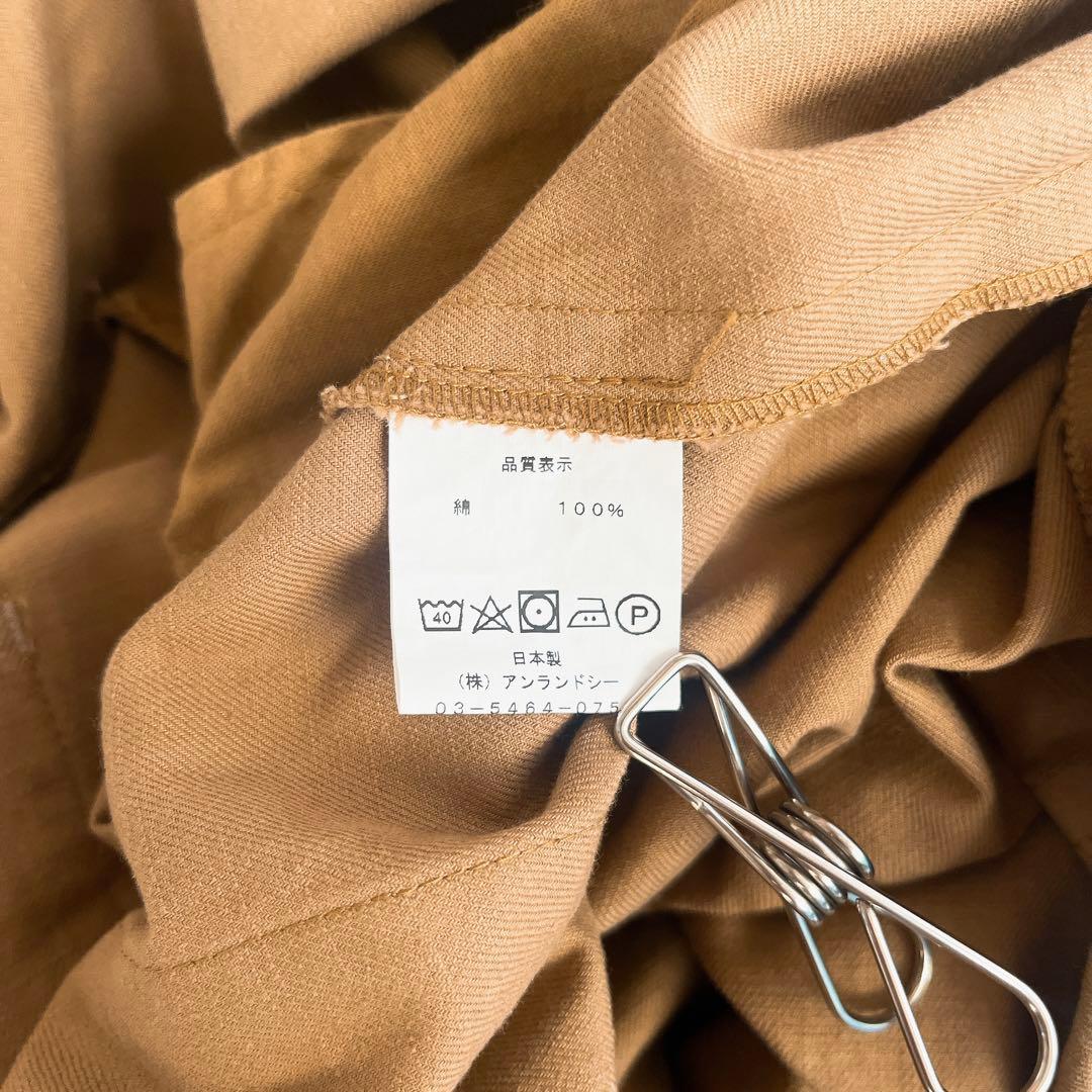 SARAHWEAR キャメル　オーバーオール　コットン　無地