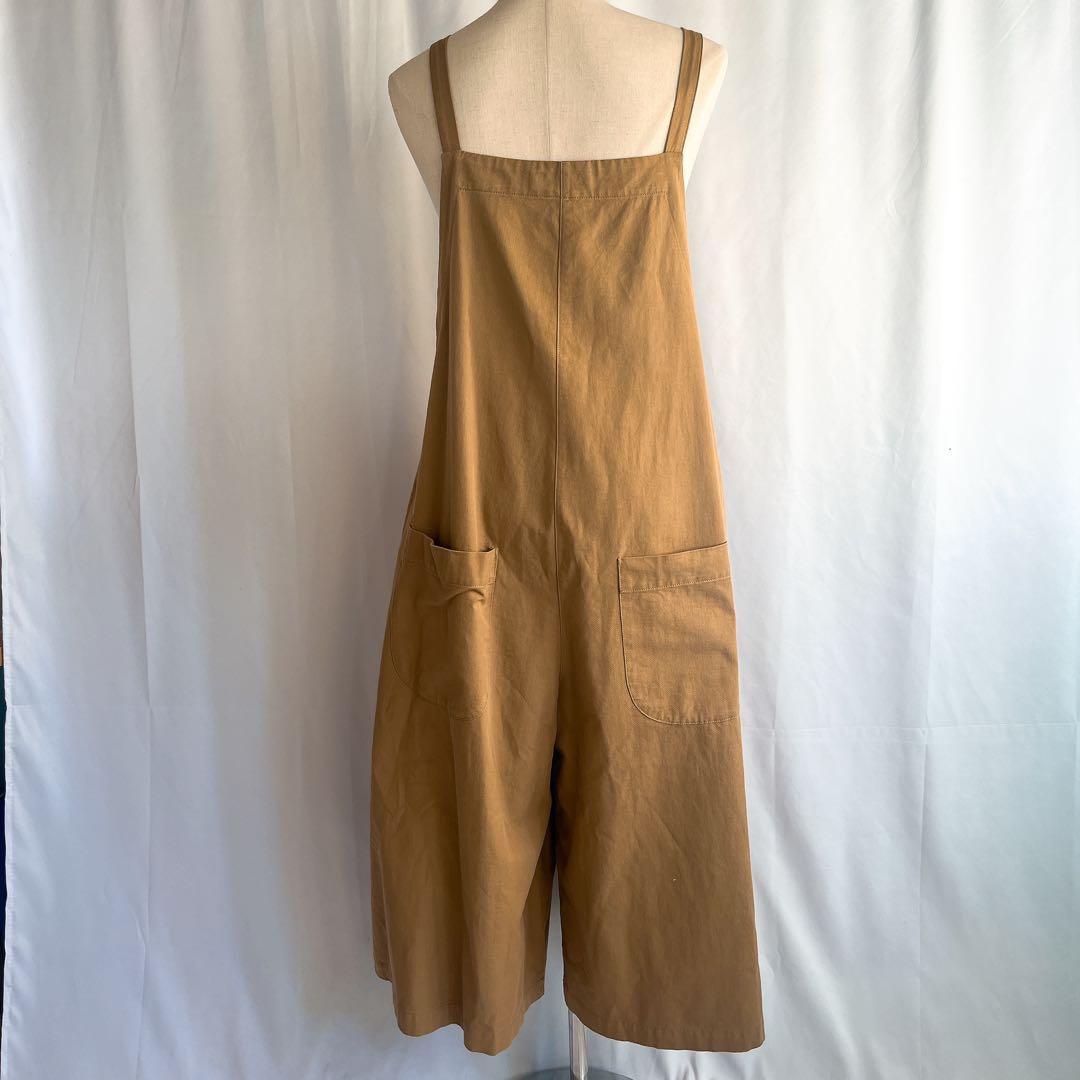 SARAHWEAR キャメル　オーバーオール　コットン　無地