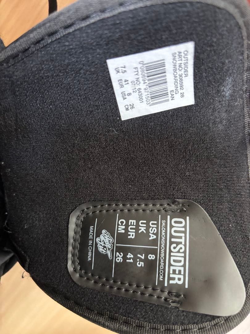 【SALOMON】Outsider スノーボードブーツ