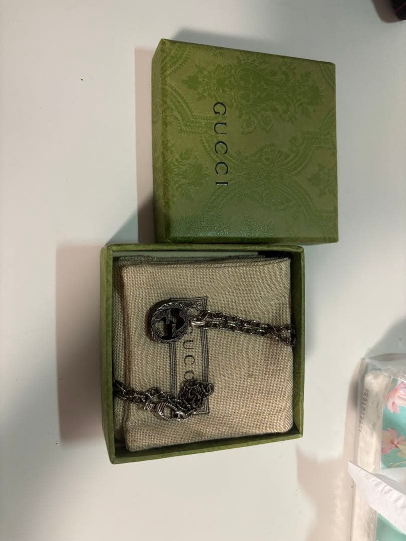 グッチ インターロッキング　ペンダント ネックレス　全長45cm 当日発送‼️