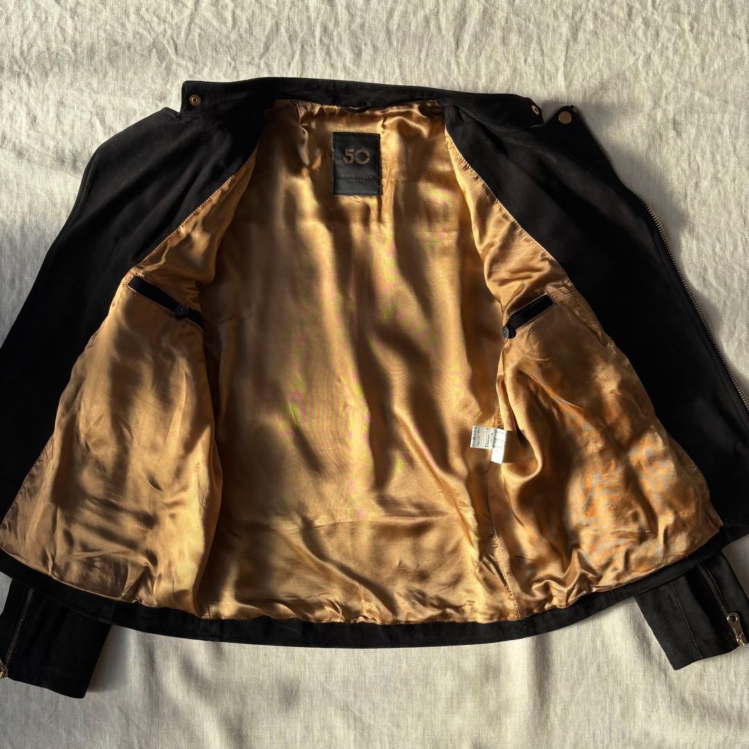 CINQUANTAチンクアンタ スエード ダブルライダース BeamsF 48