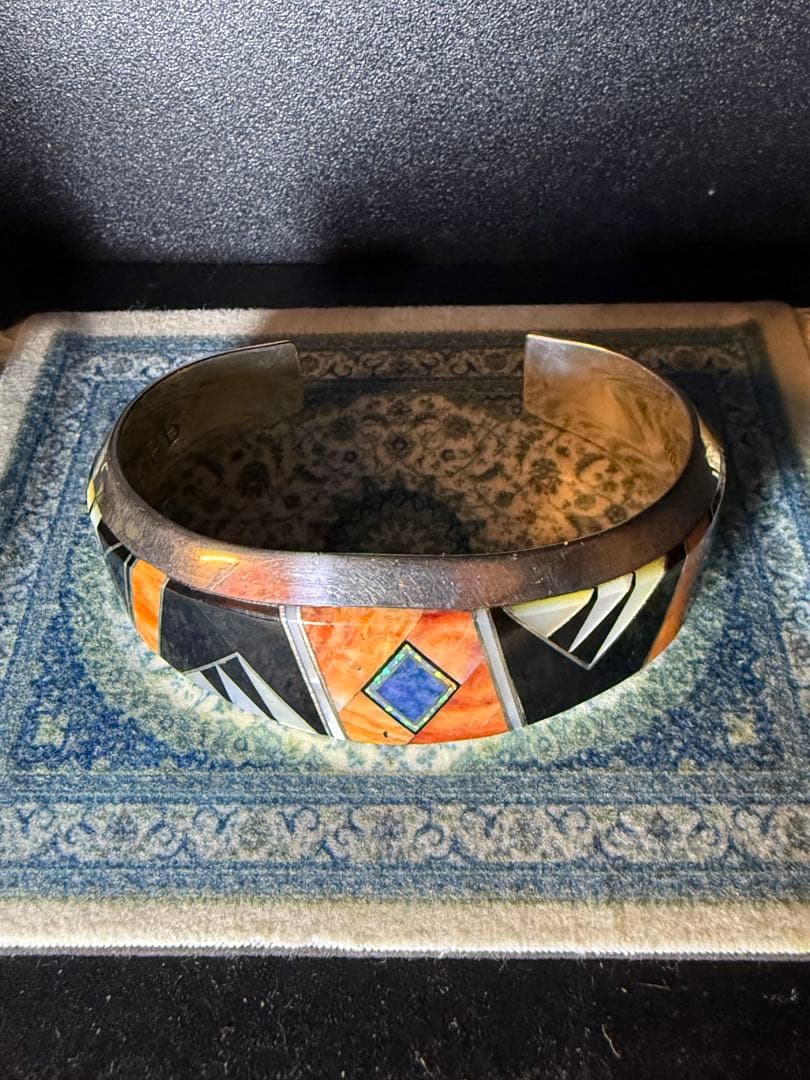 EPB インレイバングル　エドワード&パトリシアビセンティ　インディアンジュエリ