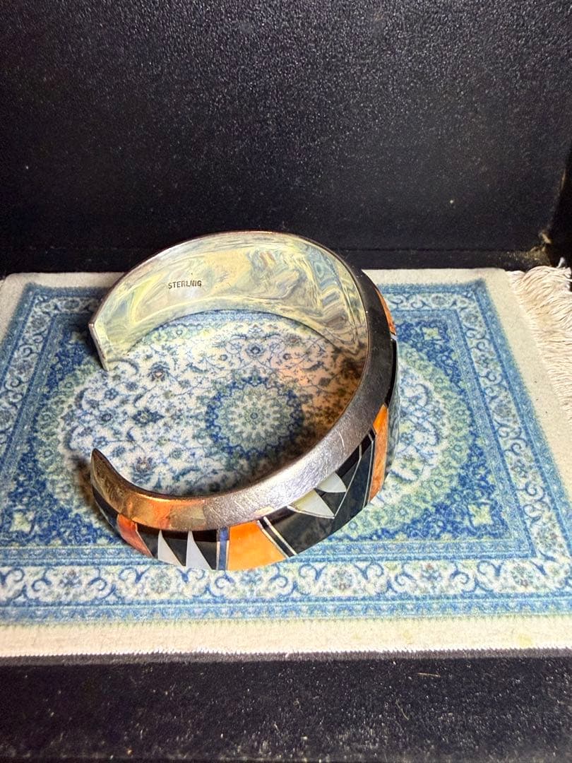 EPB インレイバングル　エドワード&パトリシアビセンティ　インディアンジュエリ