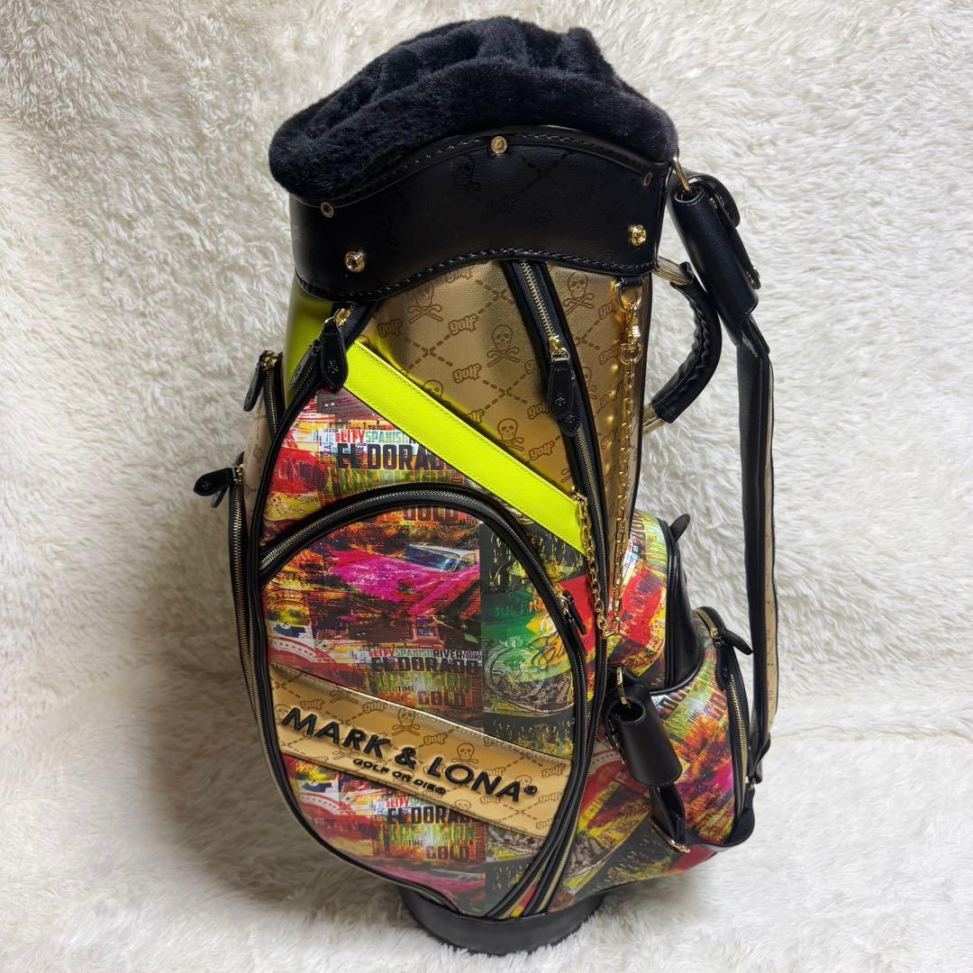 【マークアンドロナ】極美品 キャディバック 木村拓哉 総柄 2023