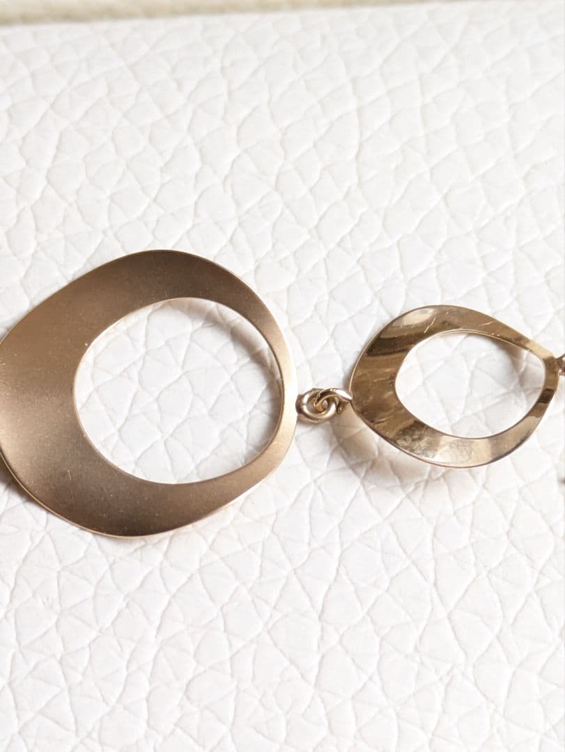 K18PG ピアス　フックタイプ