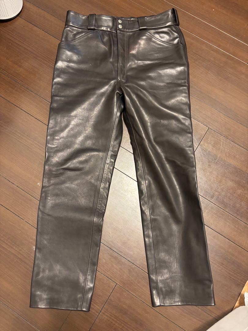 22AW comoli ホースレザー ライダーパンツ