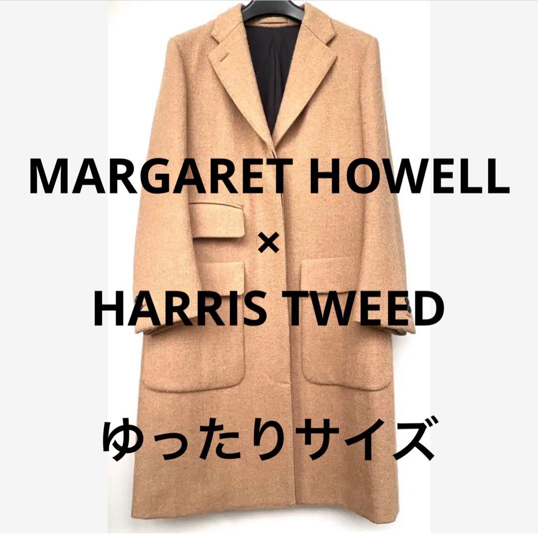 値下MARGARETHOWELL×HARRISTWEEDツイードチェスターコート