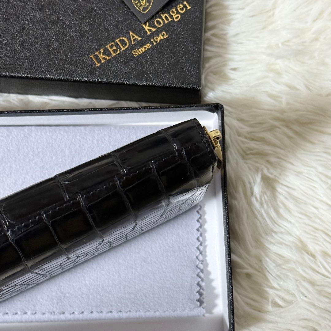 ⭐️美品⭐️　池田工芸　JRA クロコダイル　ポロサス　ゴールドパイソン　黒