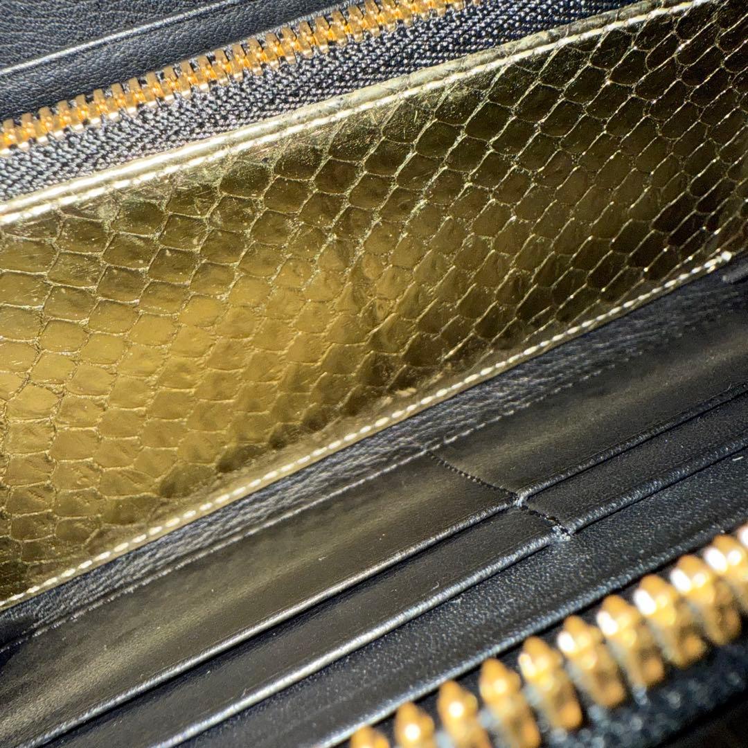 ⭐️美品⭐️　池田工芸　JRA クロコダイル　ポロサス　ゴールドパイソン　黒
