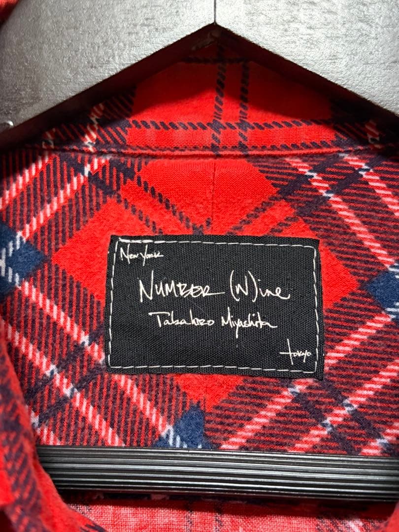 ナンバーナイン　ガンズ期　ネルシャツ　サイズ２　Archive