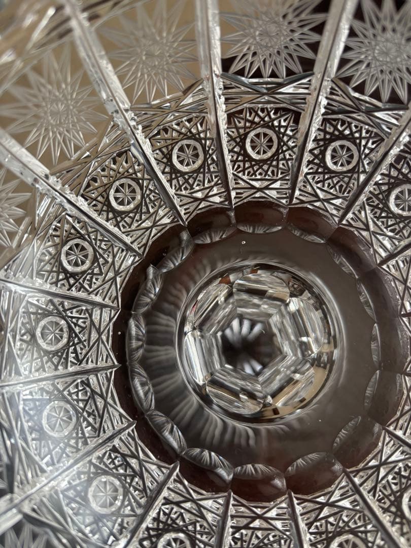 蓋付き容器 チェコ　ボヘミアン　キャンディボックス