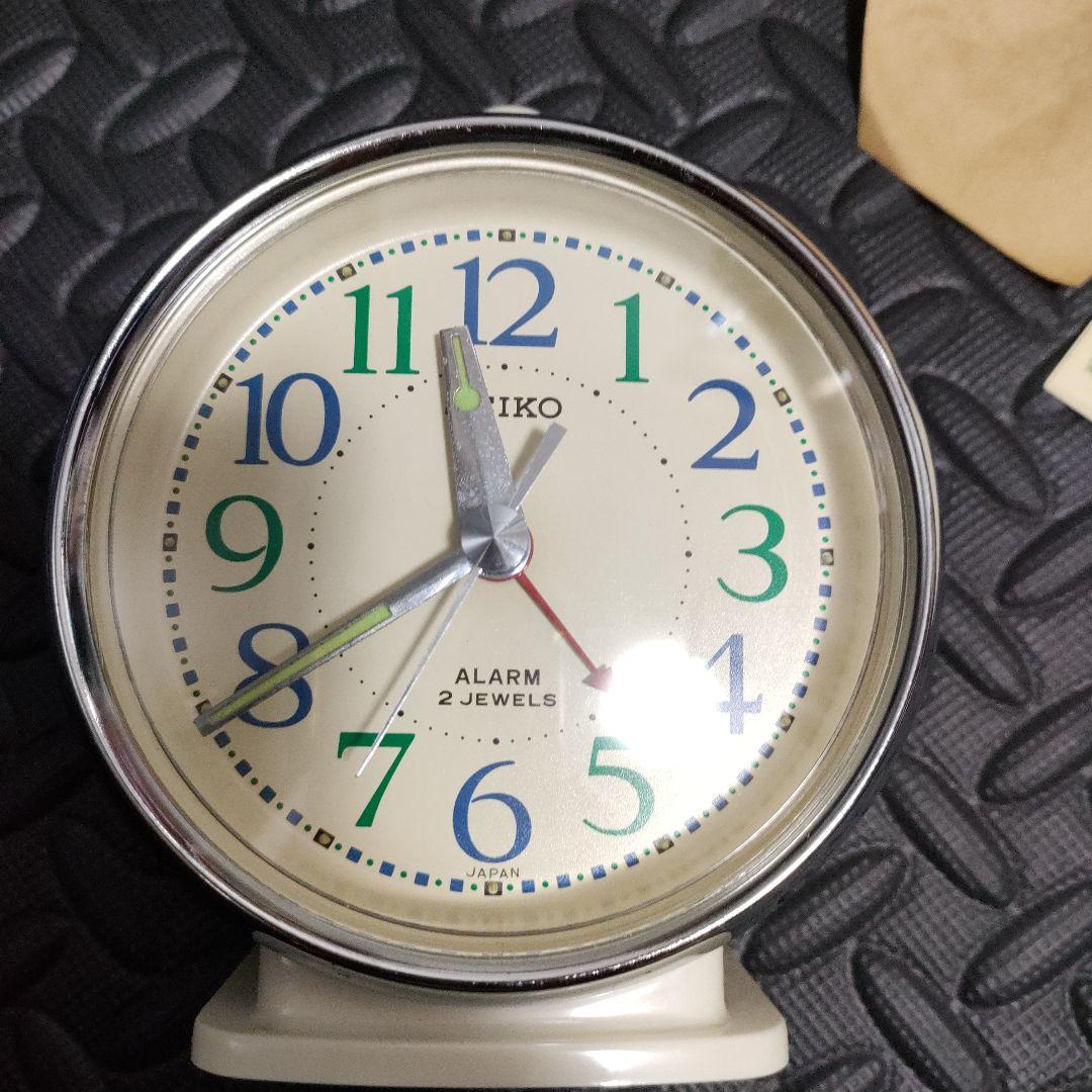 【当時物】セイコー　SEIKO　目覚時計　　昭和レトロ　手巻き　ゼンマイ　レア