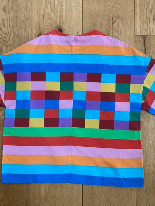 valentino ヴァレンティノ　マルチカラー　シルク　ブラウス　トップス