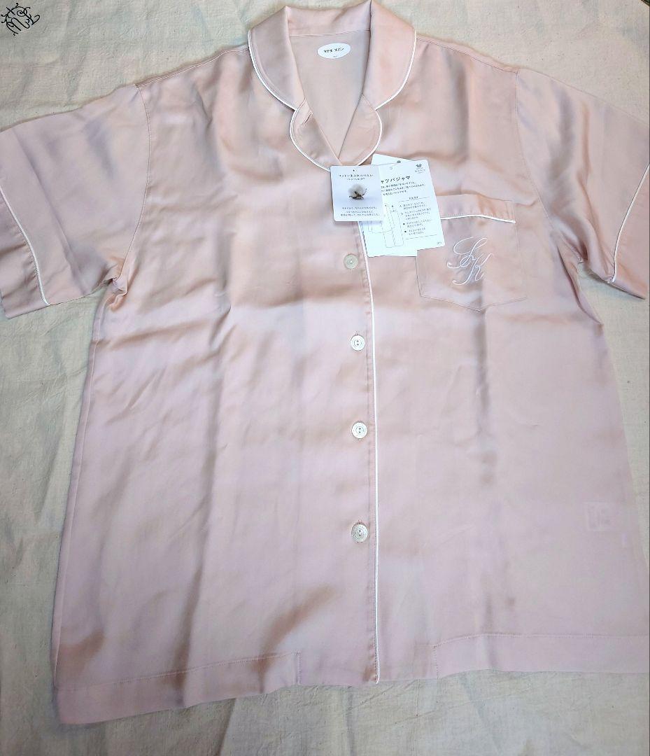 新品タグ付き ワコール 睡眠科学 ルームウェア パジャマ サテン M 高級
