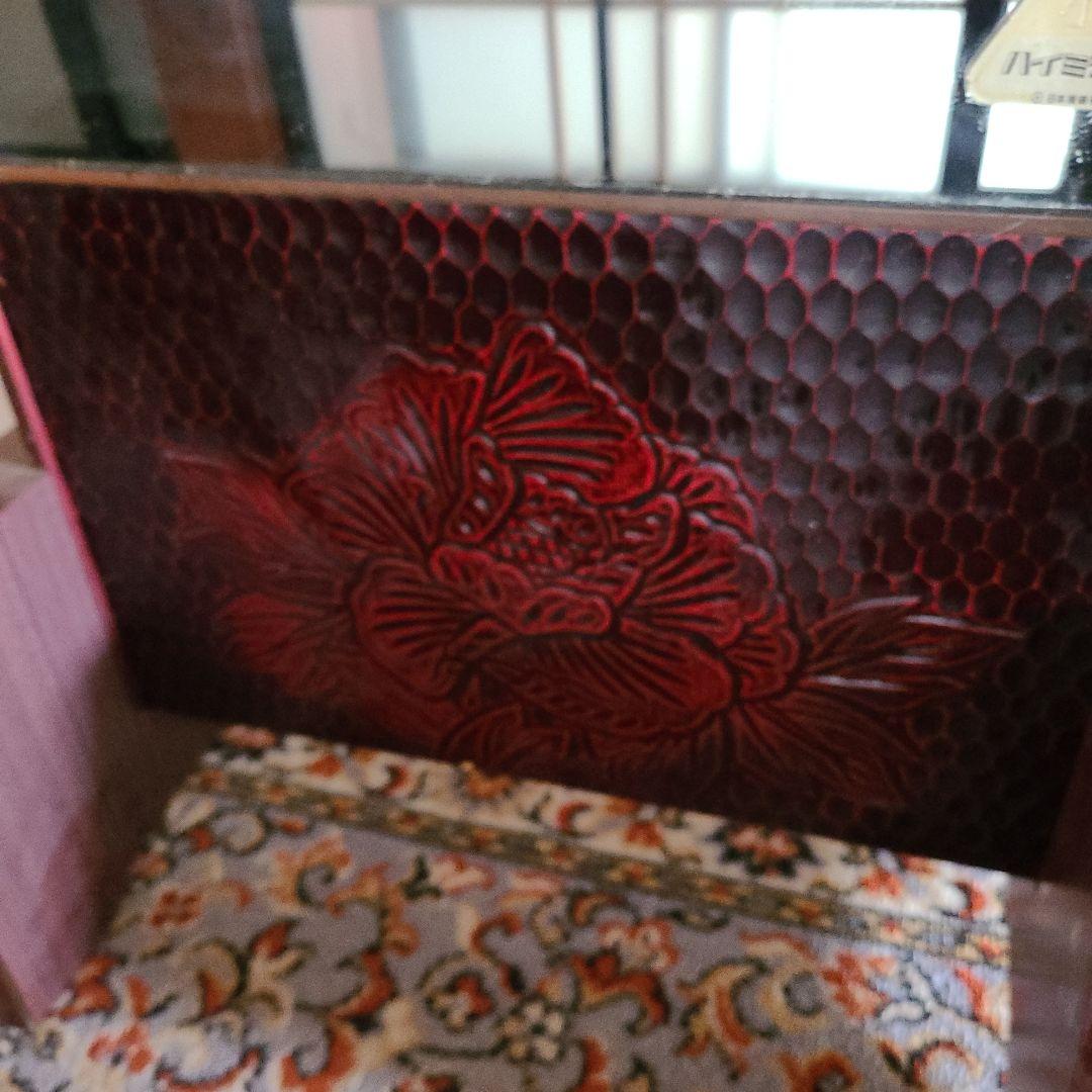 【在庫整理価格】昭和レトロ　鎌倉彫り　姿見　鏡台