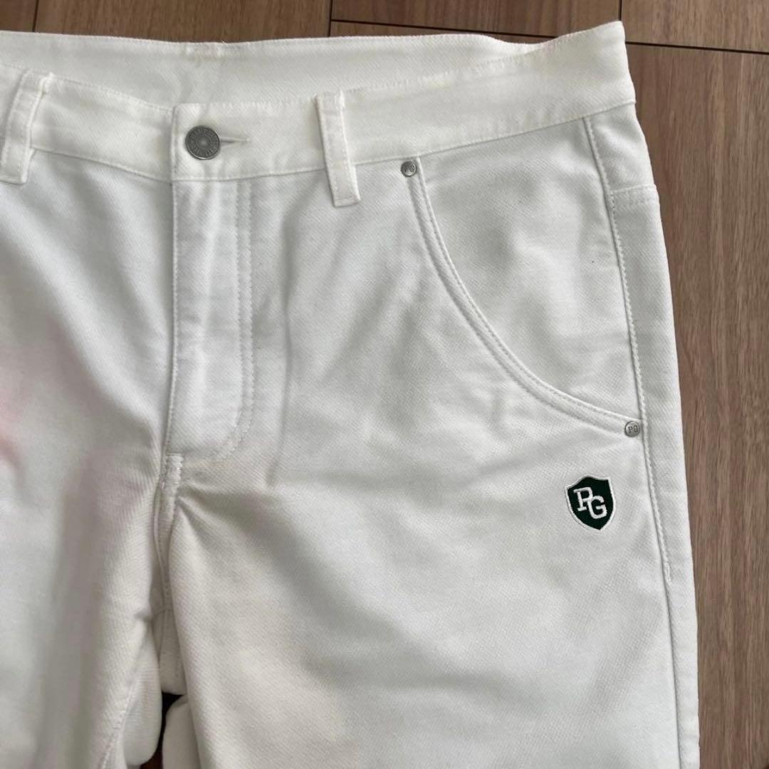 パーリーゲイツ パンツ　白　ホワイト　5 暖パン　秋冬　裏地付き　ストレッチ