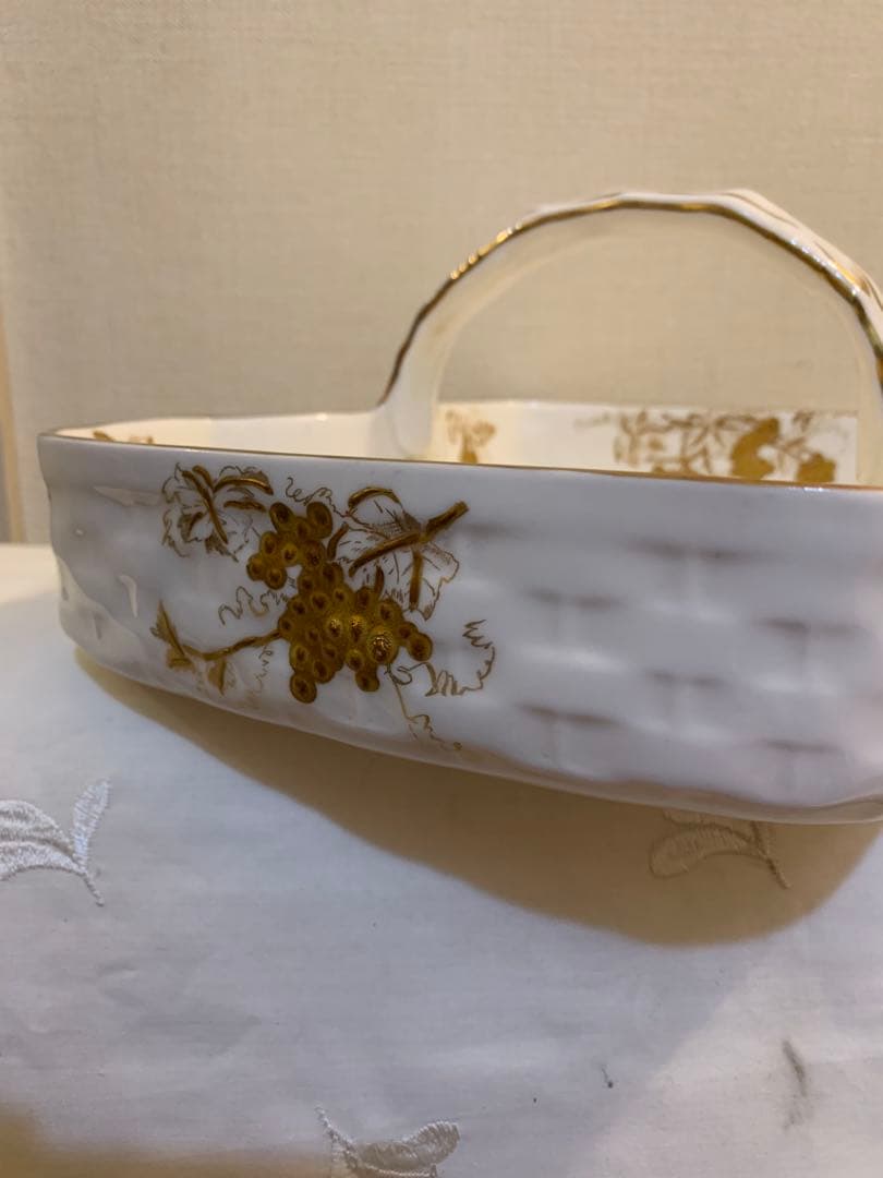 Hammersley ハマースレイ金彩盛絵　葡萄　豪華　バスケット、トレイ