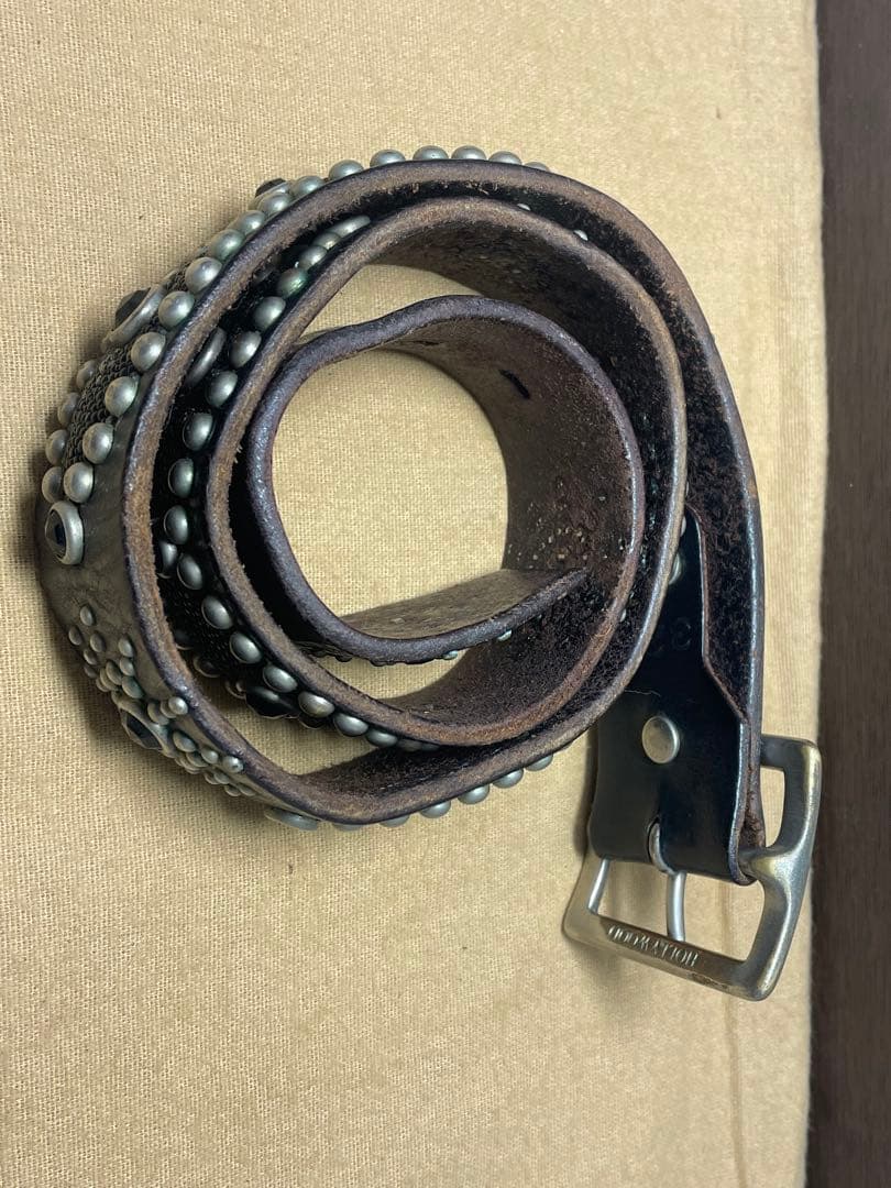 HTC オーバーレイピーナッツベルト スティングレイ ブラックストーン 茶芯