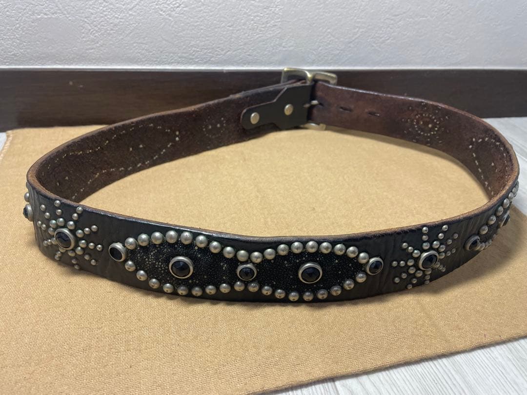 HTC オーバーレイピーナッツベルト スティングレイ ブラックストーン 茶芯