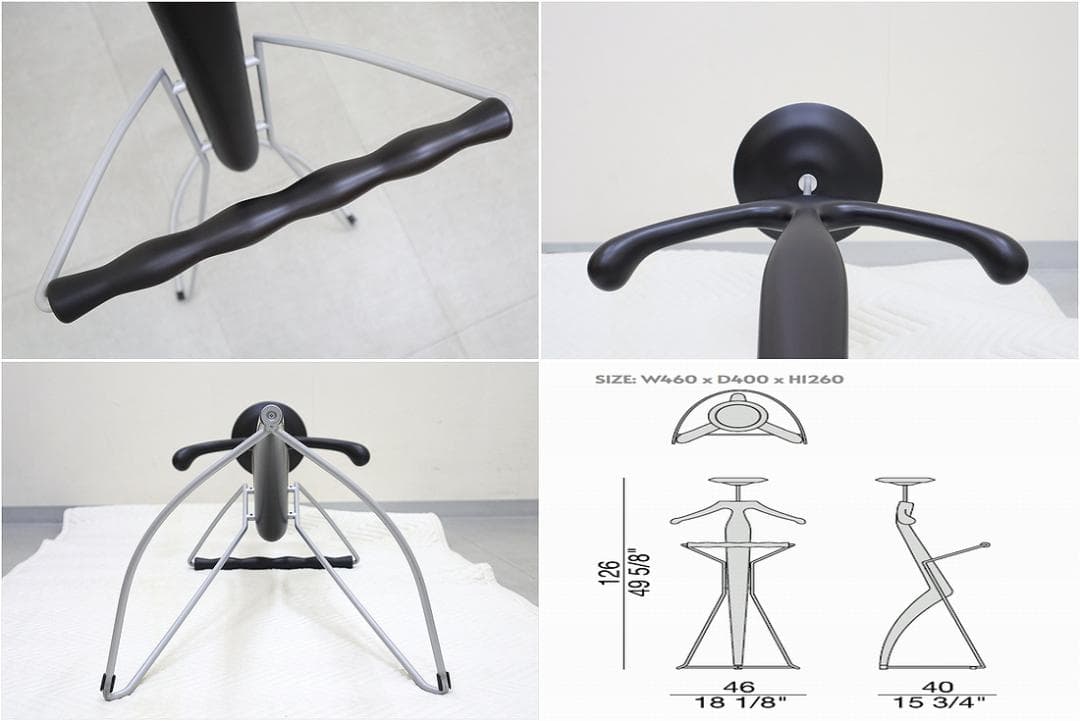 極美品 ポラダ Sir-Bis 2 サービス2 コートハンガー バレットスタンド