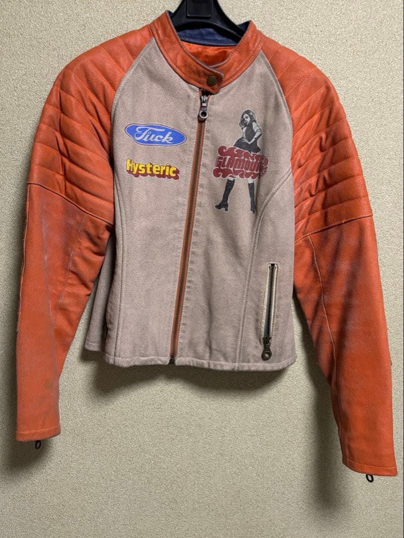 ヒステリックグラマー　クラックレザーライダース