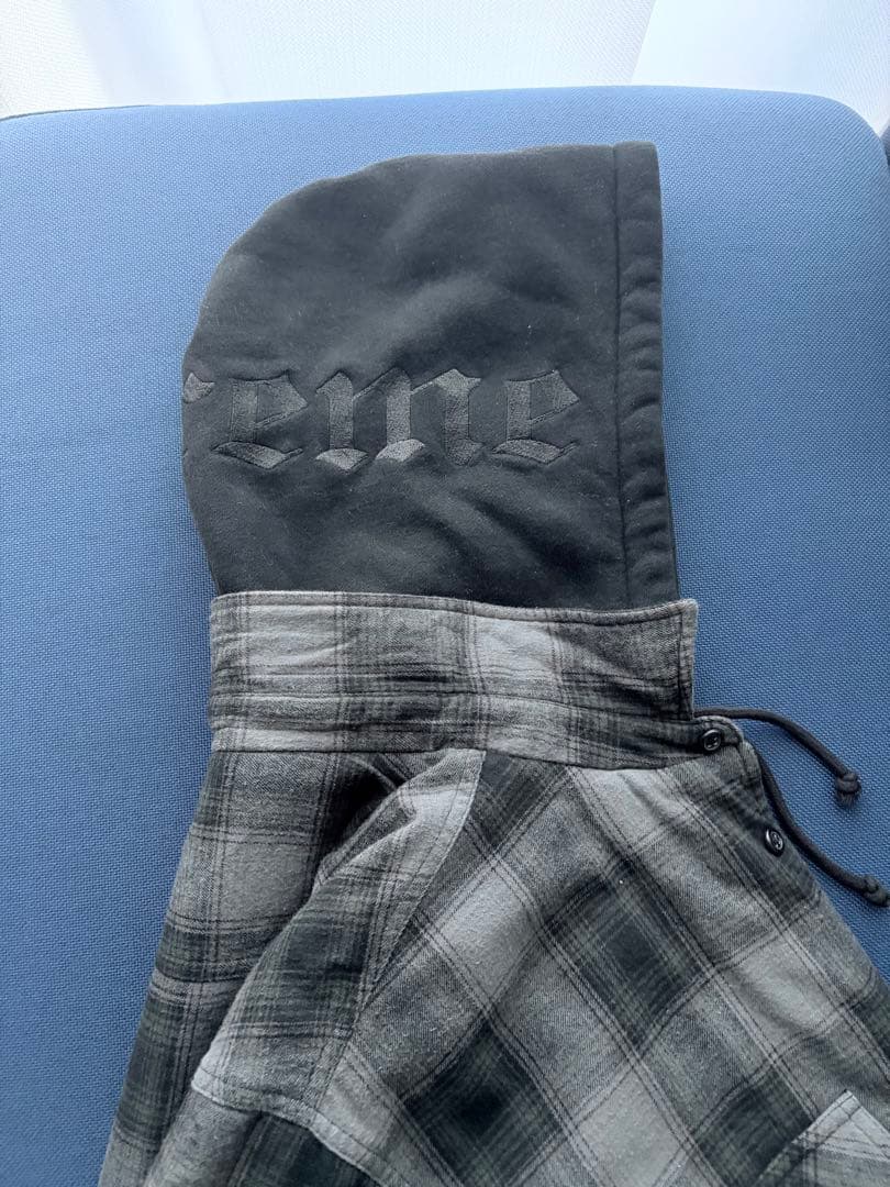 ジャケット・アウター supreme 21F/W Hooded Flannel Zip Up Shir