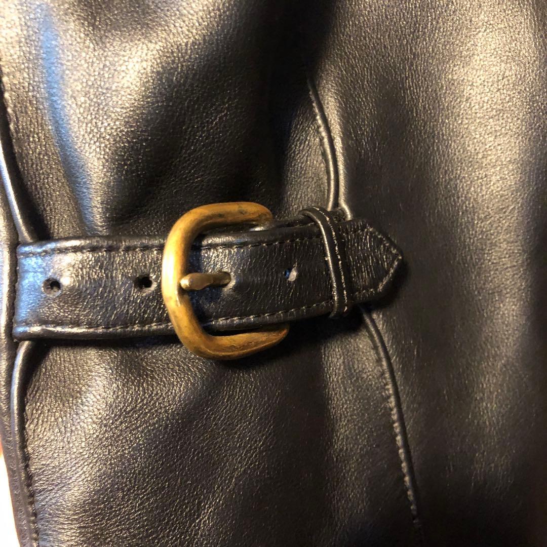 【美品】Vanson レザーシングルライダースジャケット 36