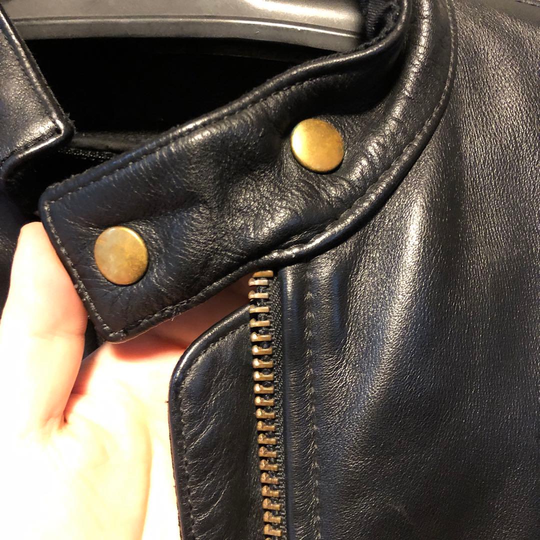 【美品】Vanson レザーシングルライダースジャケット 36