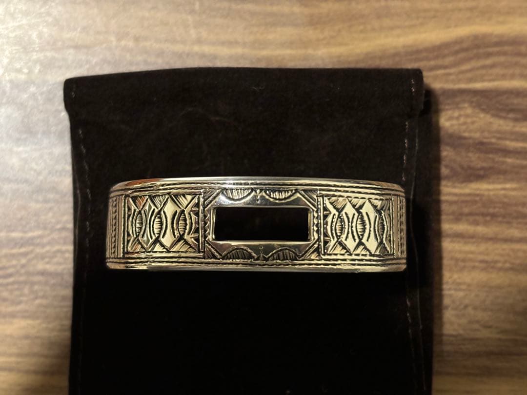 HERMES エルメス バングル トゥアレグ T5 シルバー ユニセックス