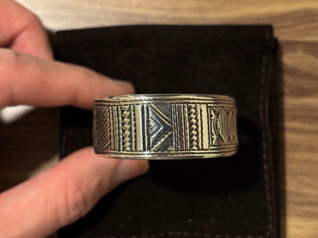 HERMES エルメス バングル トゥアレグ T5 シルバー ユニセックス