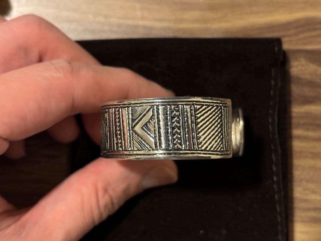 HERMES エルメス バングル トゥアレグ T5 シルバー ユニセックス