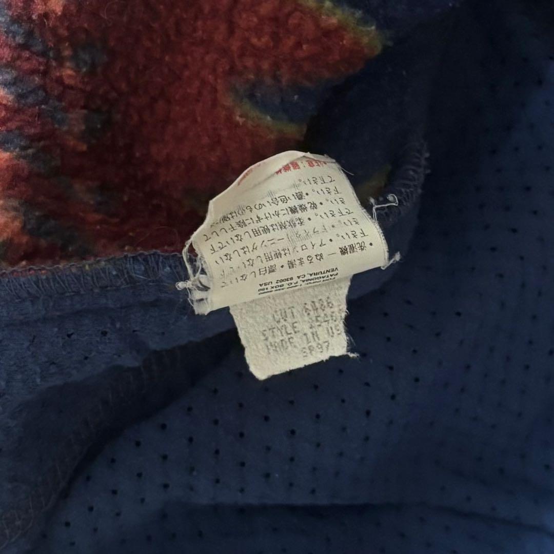 名作 90s patagonia パタゴニア 総柄 シンチラ スナップTミネハハ