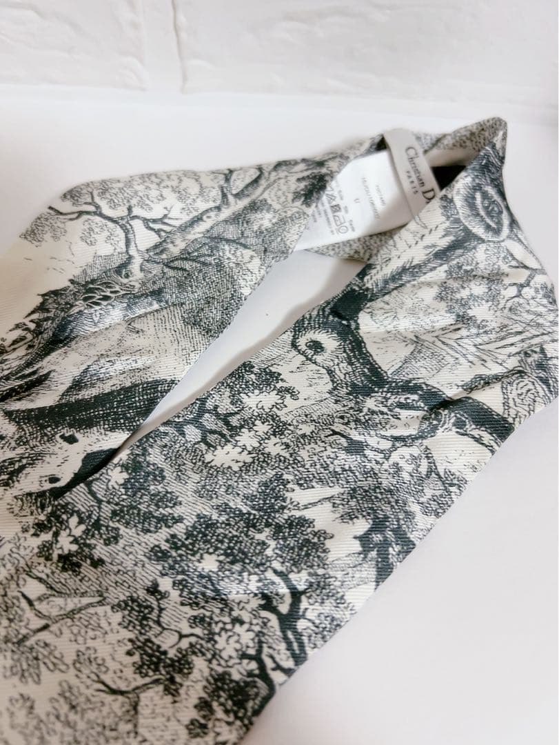 クリスチャンディオール　ChristianDior バンダナ　 ミッツァ　グレー