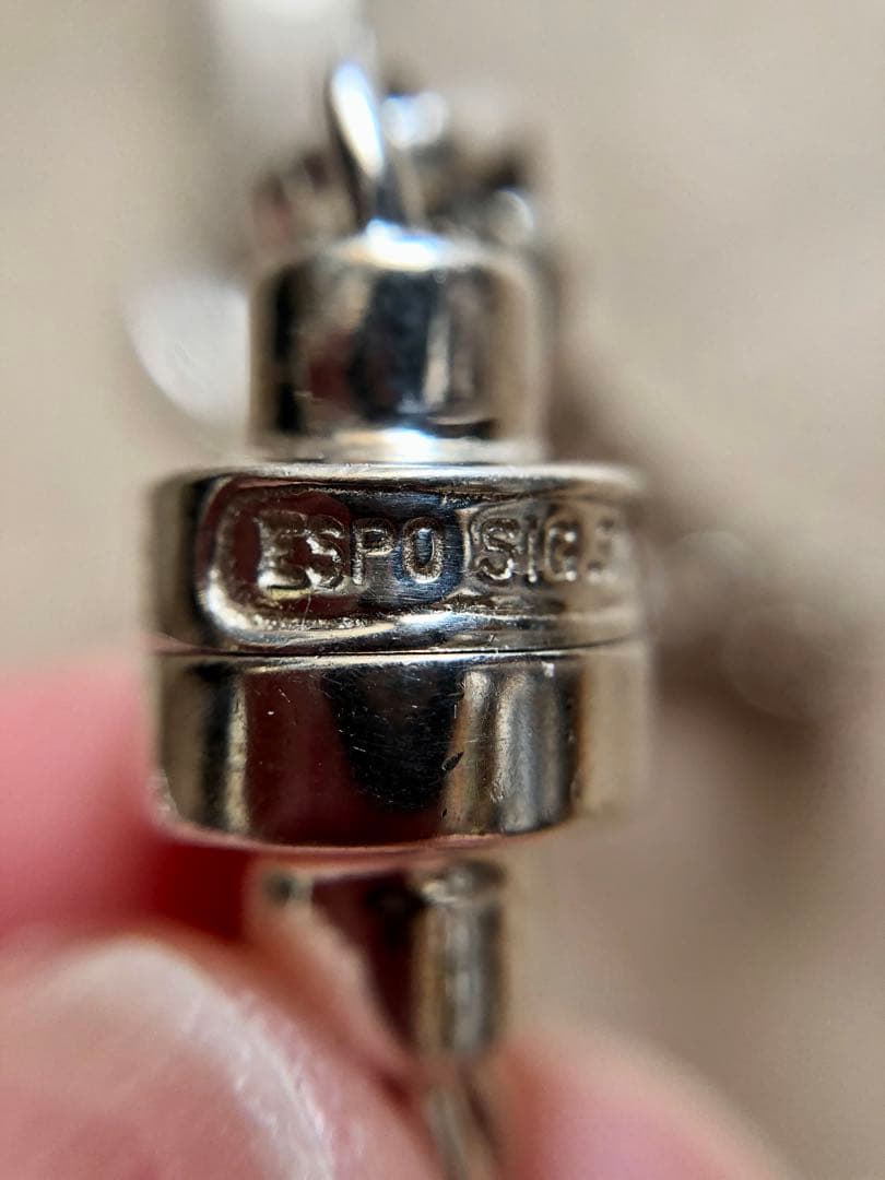 vintage 925 シルバー チェーン ネックレス