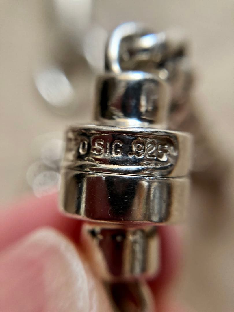 vintage 925 シルバー チェーン ネックレス