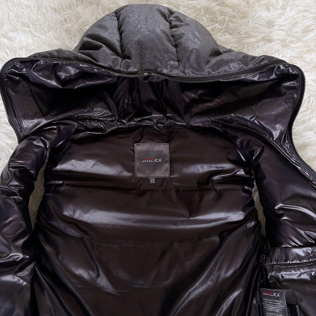 美品【ディベティカ】ウールダウンベスト FEBEDUE ダークグレー 42サイズ