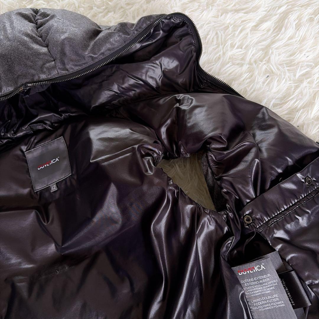 美品【ディベティカ】ウールダウンベスト FEBEDUE ダークグレー 42サイズ