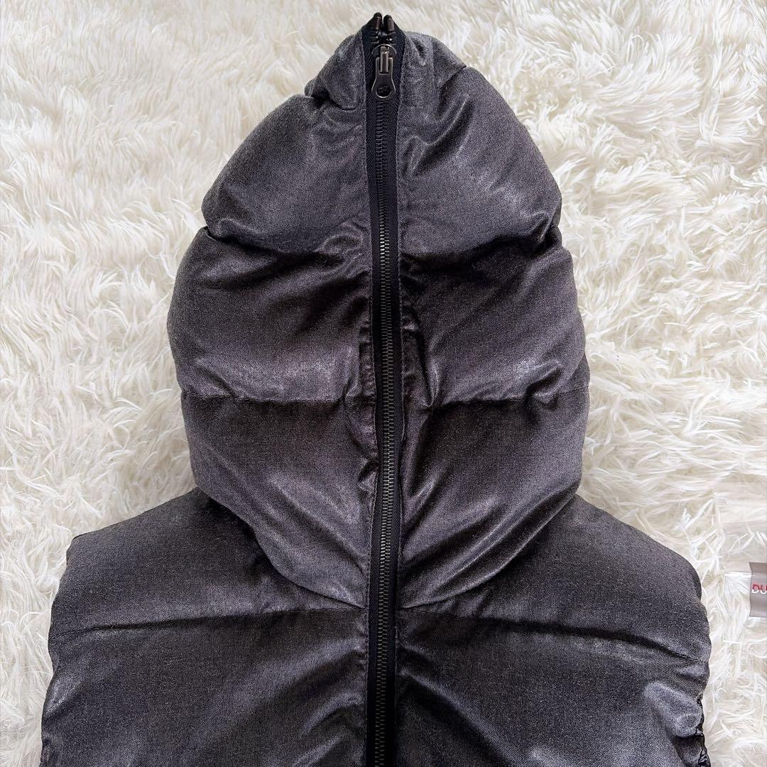 美品【ディベティカ】ウールダウンベスト FEBEDUE ダークグレー 42サイズ