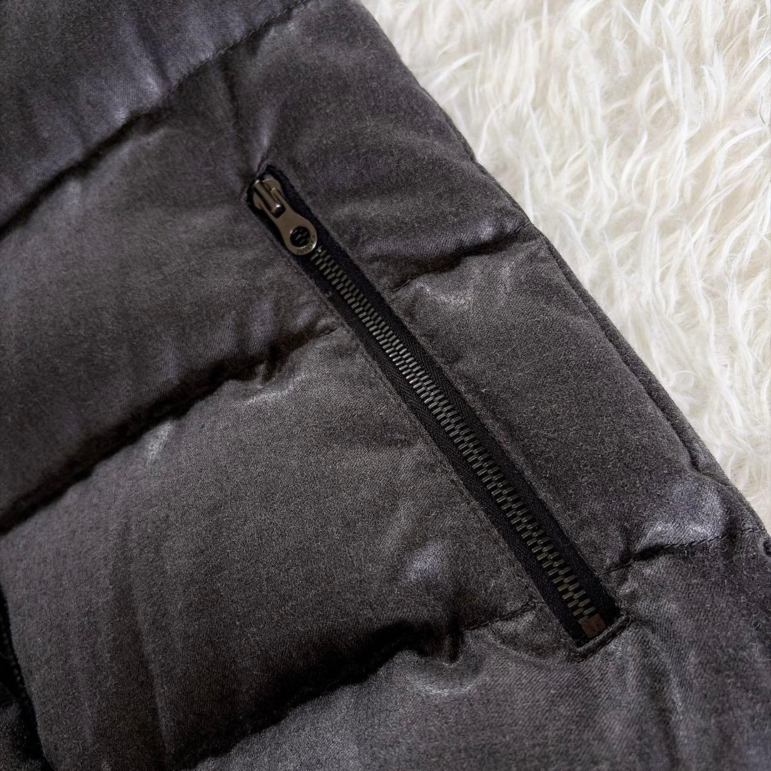 美品【ディベティカ】ウールダウンベスト FEBEDUE ダークグレー 42サイズ