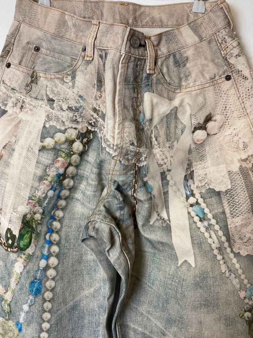 Acne Studios ビーズ＆レース装飾パンツ XSサイズ