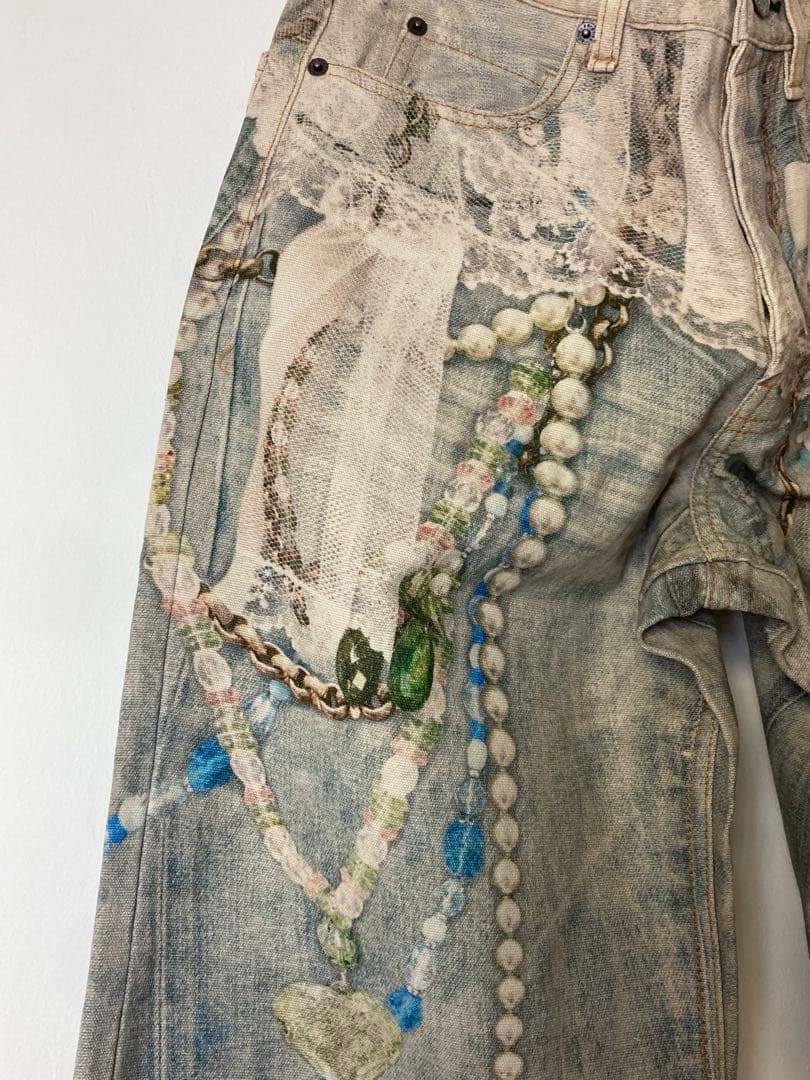 Acne Studios ビーズ＆レース装飾パンツ XSサイズ