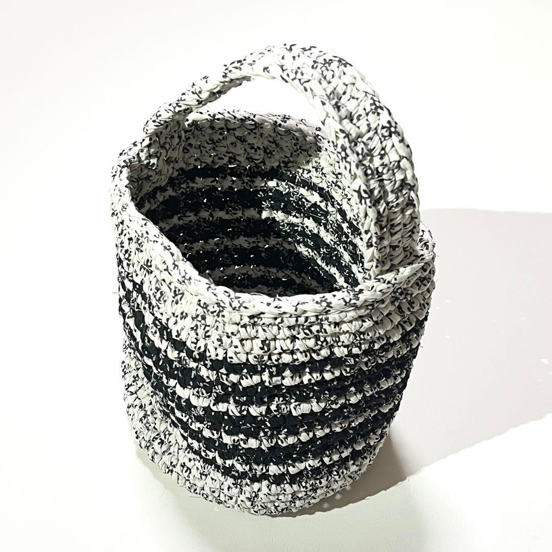 B34　maison de soil　編み込みハンドバッグ　メゾンドソイル