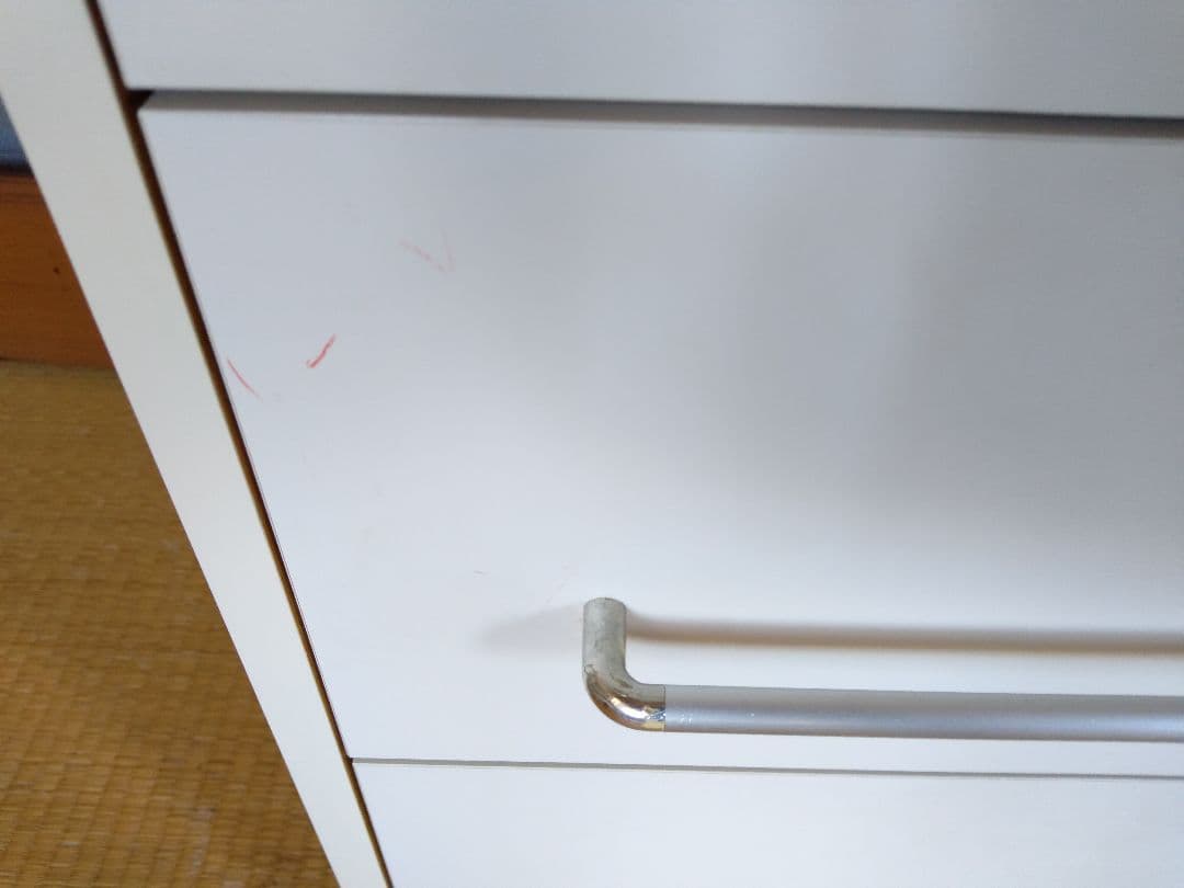 ホワイト 木製チェスト