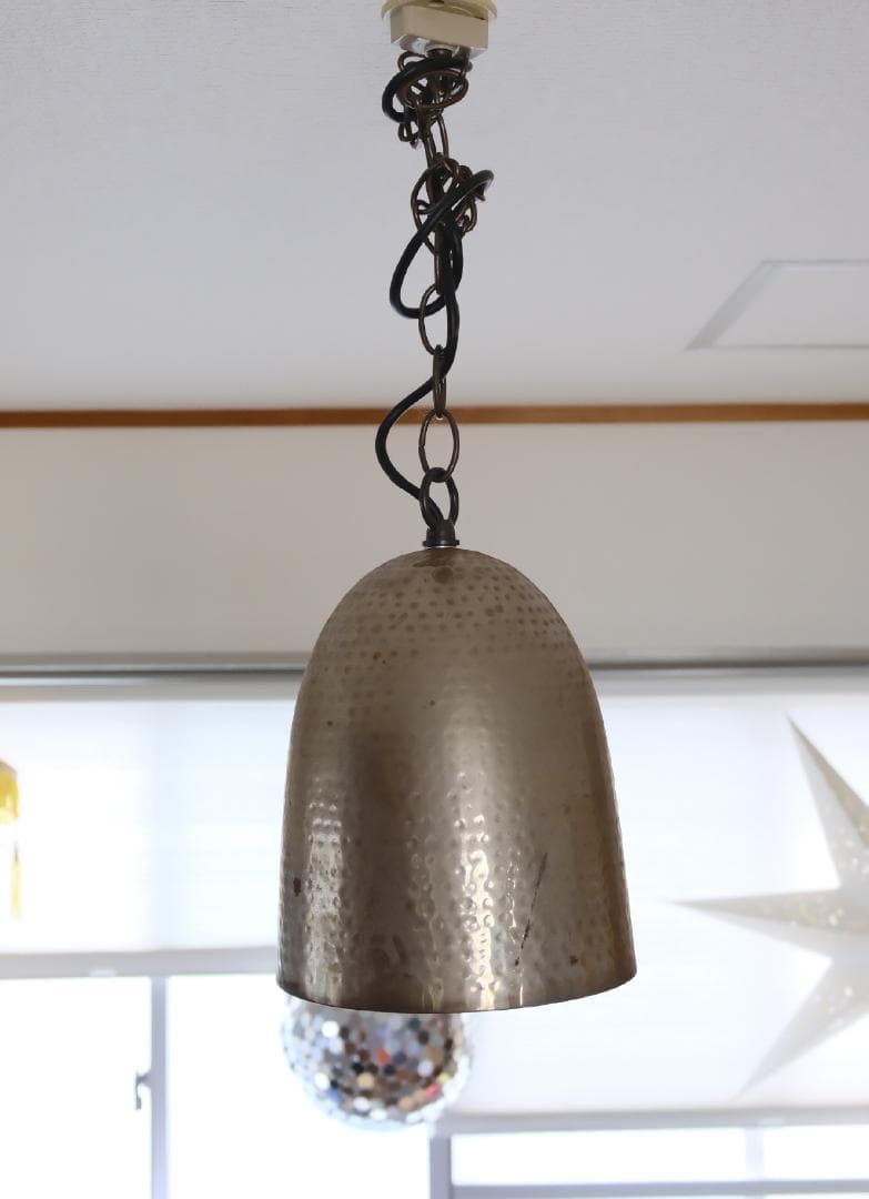ヴィンテージアイアンランプシェード iron paint 【70bにて購入】