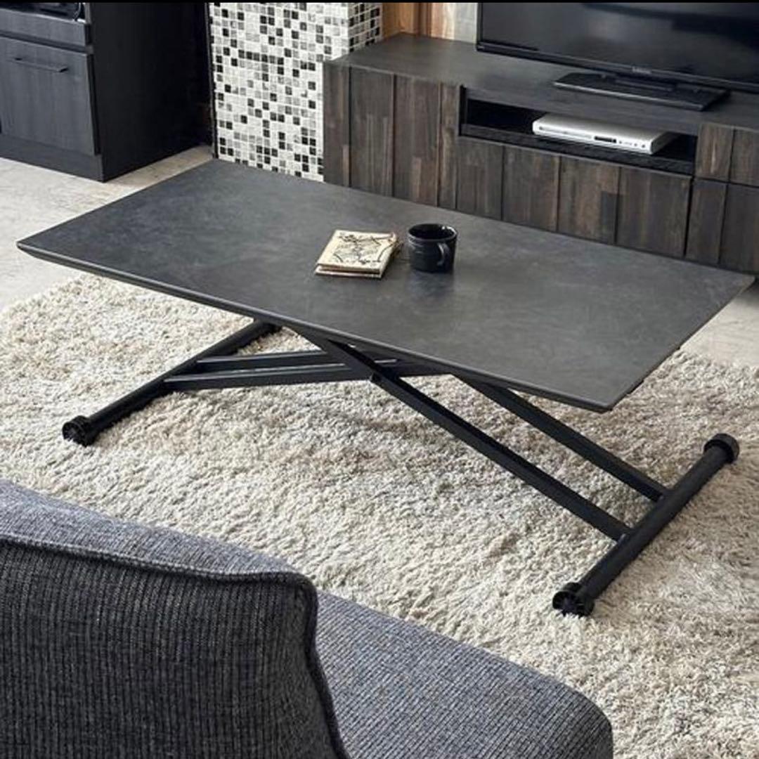 セラミックテーブル 昇降テーブル センターテーブル