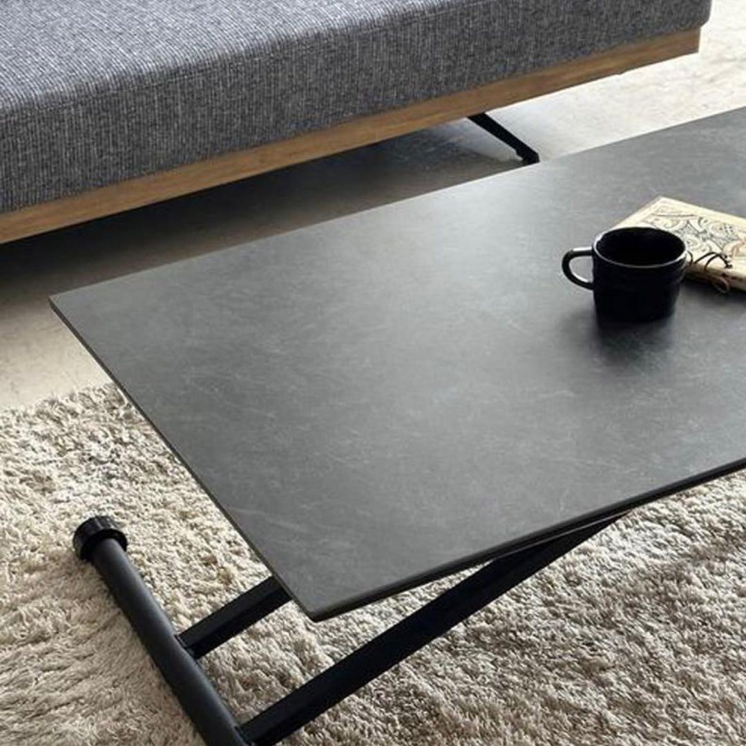 セラミックテーブル 昇降テーブル センターテーブル